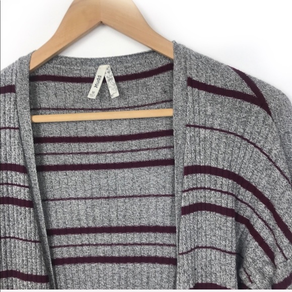 Muddy Stripe Cardigan Sz M - Picture 2 of 7